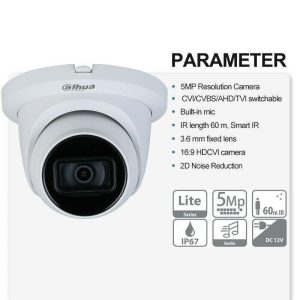 دوربین مداربسته آنالوگ داهوا مدل DH-HAC-HDW1500TMQP-A