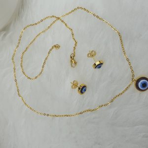 نیم ست زنانه طرح چشم نظر کد NS1196