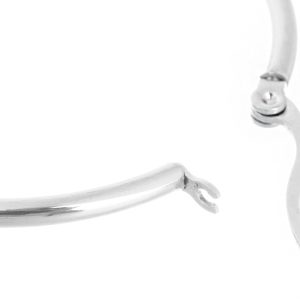 گوشواره حلقه ای استیل مارنا گالری مدل Silver