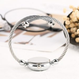 ساعت مچی عقربه ای زنانه مدل بند النگویی 1