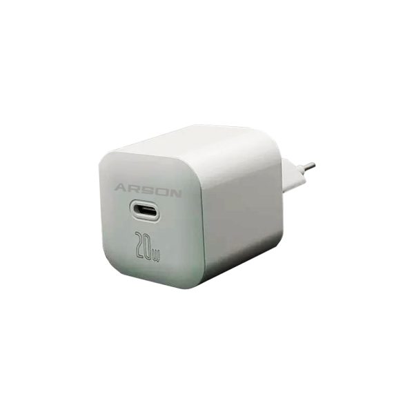 شارژر دیواری آرسون مدل AN-W01 به همراه کابل لایتنینگ