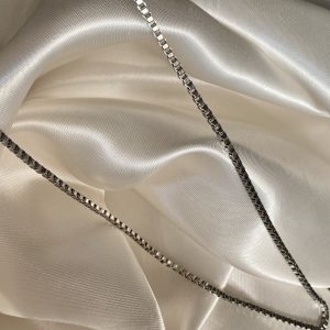 زنجیر زنانه استینلس استیل مدل ونیزی کد j10